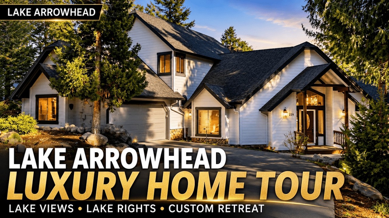 Lake Arrowhead Home With Lake Rights: .185M Tour